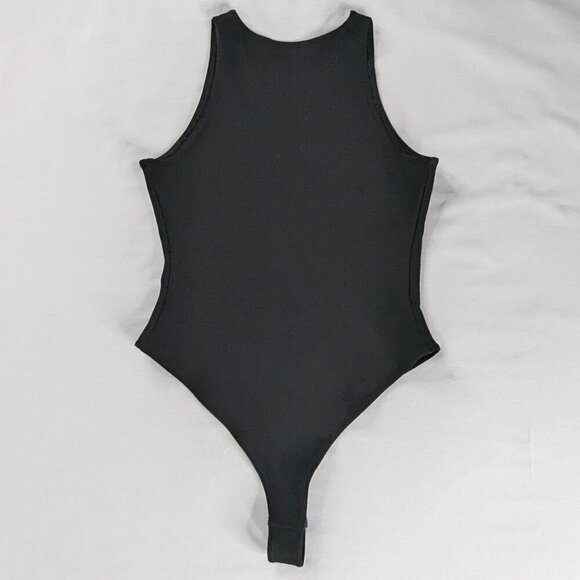 VTG Cache Black Silver Grommet Bodysuit Whimsygoth - Picture 2 of 7